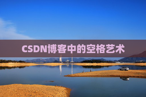 CSDN博客中的空格艺术